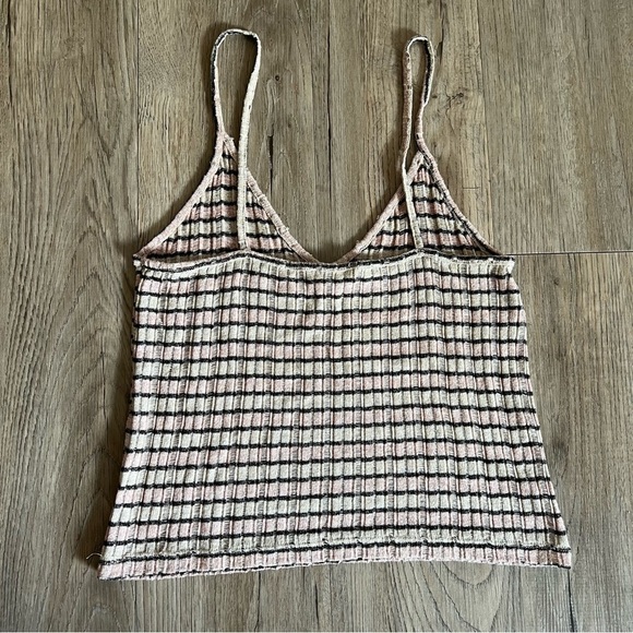 Zara Black and Cream Striped Tank Top - Picture 2 of 3